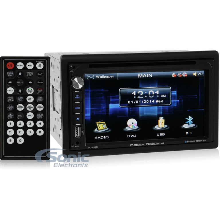 Power Acoustik PD-651B 6.5" DVD/CD In Dash Car Monitor+Bluetooth/USB+Camera Image 5