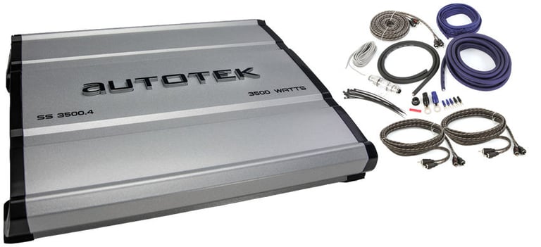 Autotek SS3500.4 3500 Watt Amplifier with Amp Kit Image 1
