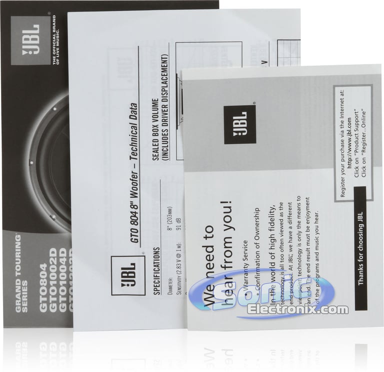 JBL GTO804 Image 4