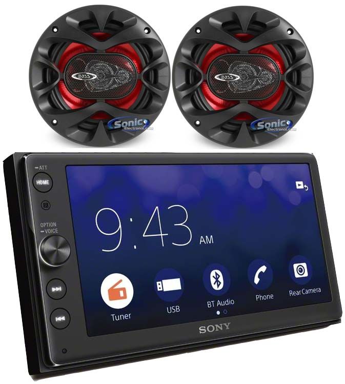 Sony XAV-AX100 Carplay / Android Auto+300W Max 6.5" 3-Way Coaxial Speakers Image 1