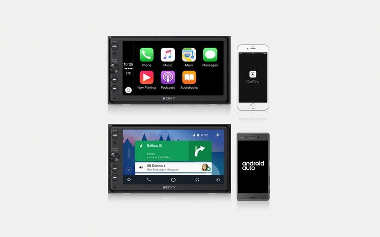 Sony XAV-AX100 Carplay / Android Auto + License Plate Mount Rearview Camera Image 12
