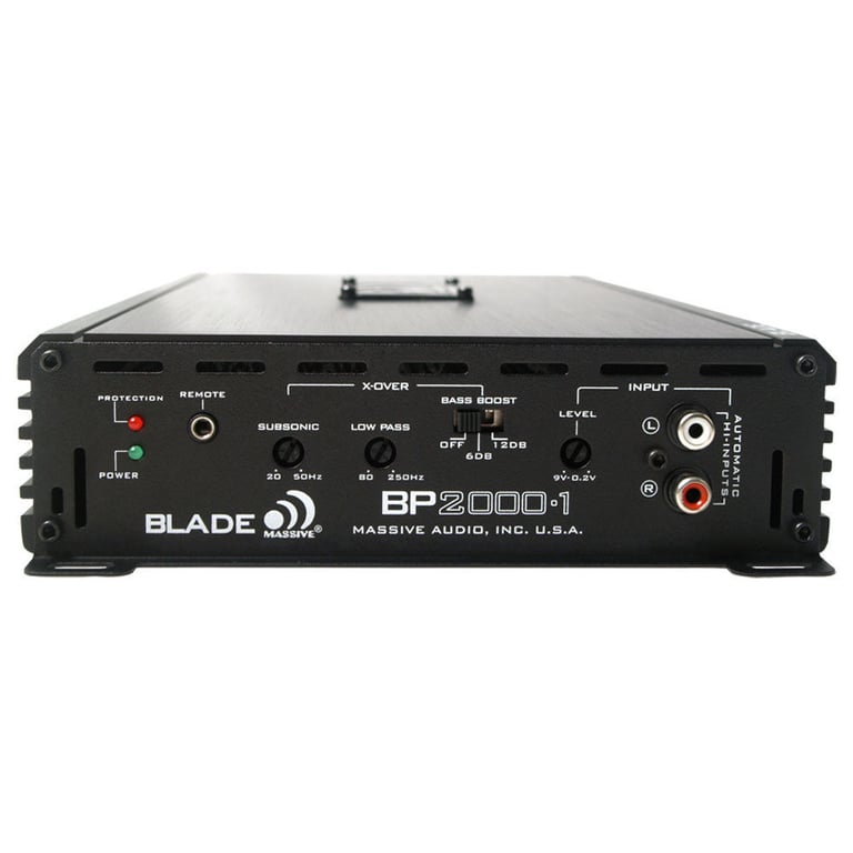 Massive Audio BP2000.1 + 1 NVX VCW122 1000 Watt RMS 12" Subwoofer Image 10