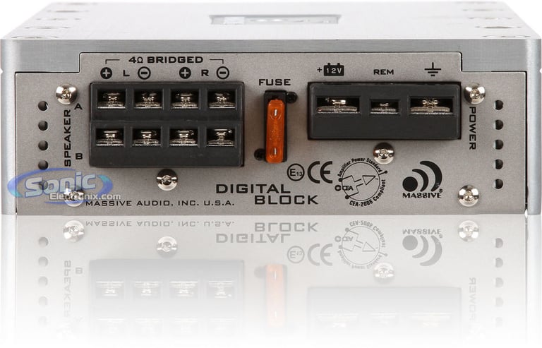 Massive Audio D 8004 (D8004) + FREE 4-Channel 4 Gauge Amp Wire Kit Image 4