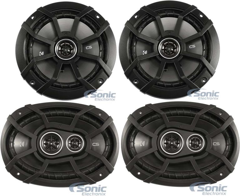 Kicker Front+Rear Speaker Replacement For 2003-2004 INFINITI G35 Coupe Image 1