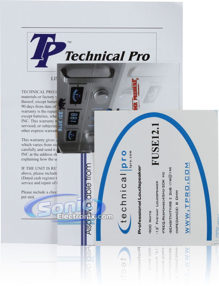 Technical Pro FUSE-12 (FUSE-12.1) Image 5