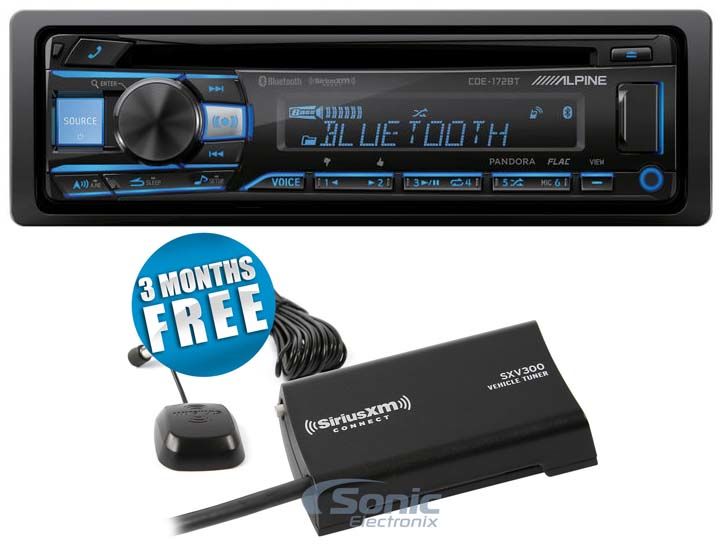 Alpine CDE-172BT + SiriusXM Tuner Image 1