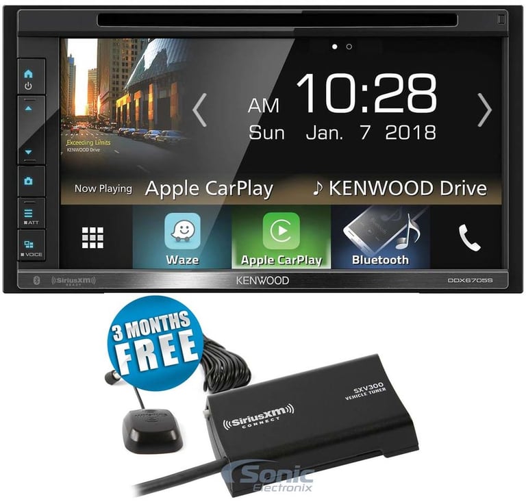 Kenwood DDX6705S + SiriusXM Tuner Image 1