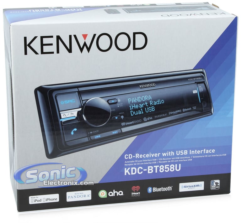Kenwood KDC-BT858U Stereo + SiriusXM Tuner Image 12