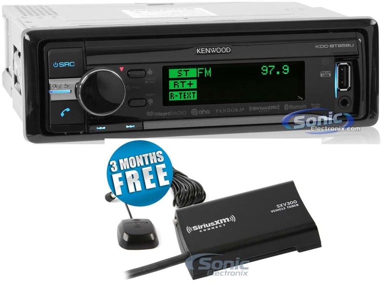 Kenwood KDC-BT858U Stereo + SiriusXM Tuner Image 1