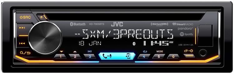 JVC KD-T805BTS Stereo + SiriusXM Tuner Image 11