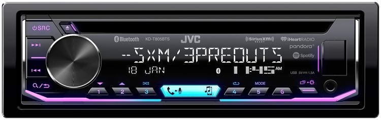 JVC KD-T805BTS Stereo + SiriusXM Tuner Image 9