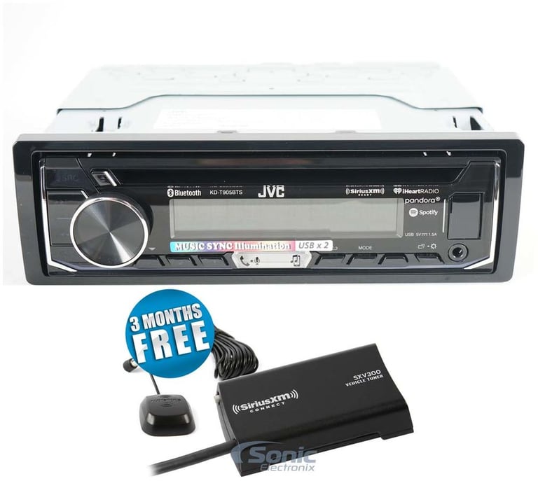 JVC KD-T905BTS Stereo + SiriusXM Tuner Image 1