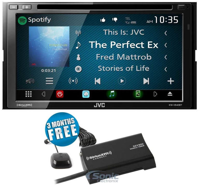JVC KW-V640BT Stereo + SiriusXM Tuner Image 1