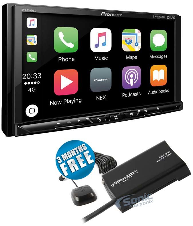 Pioneer MVH-2400NEX + SiriusXM Tuner Image 1