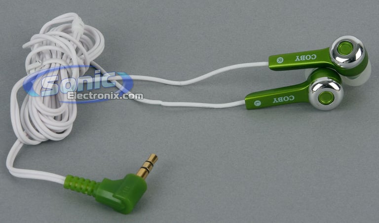 Coby CVE52GRN Jammerz (Green CVE52) Stereo Earphones Image 2