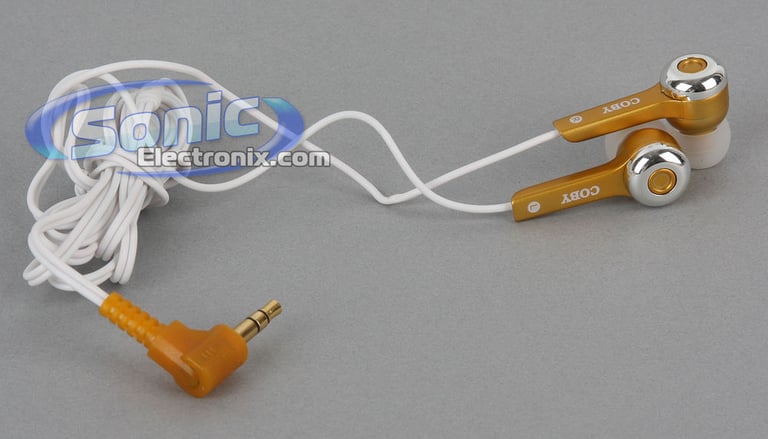 Coby CVE52ORG Jammerz (Orange CVE52) Stereo Earphones Image 2