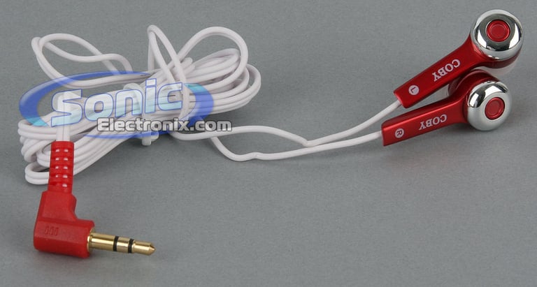 Coby CVE52RED Jammerz (Red CVE52) Stereo Headphones Image 2