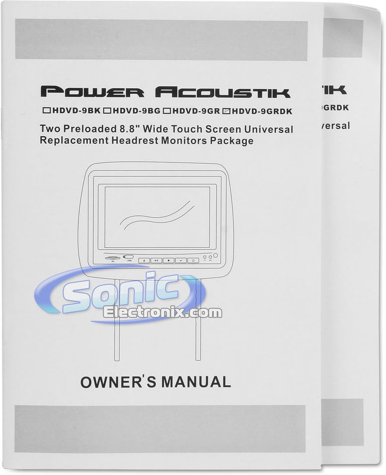Power Acoustik HDVD-9GRDK (Dark Gray) R/B Image 14