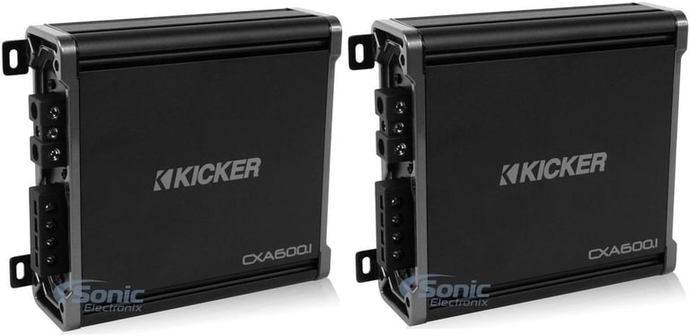 Kicker 46CXA8001 600 Watt RMS Monoblock Amp One Channel Power Amplifier (2 Pack) Image 1