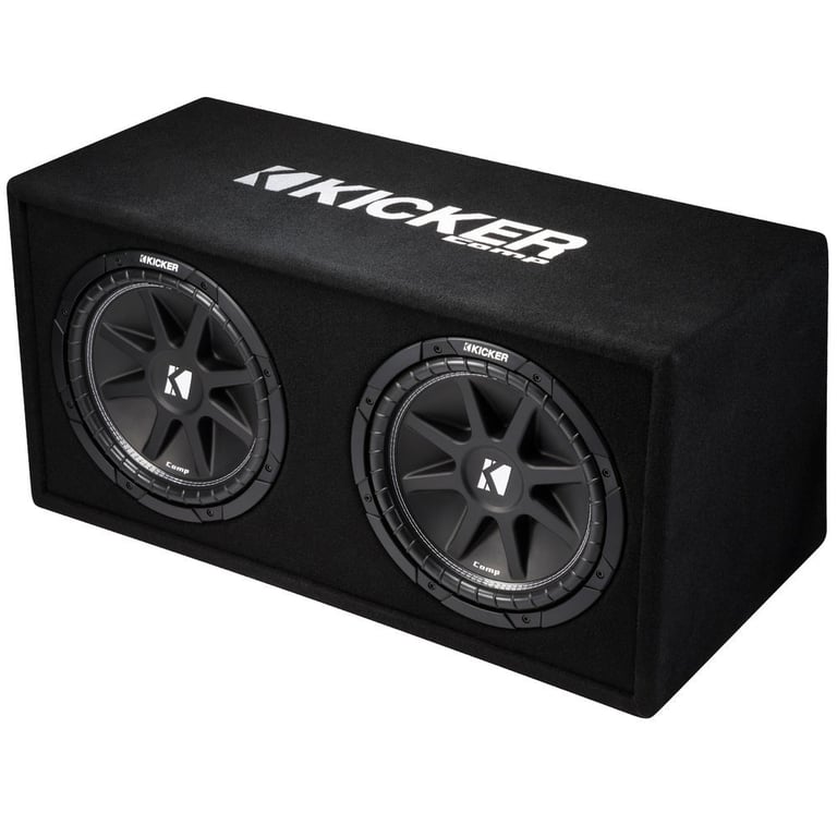 Kicker DC122 Dual 12" 600W Car Subwoofers + Box + 1500W MONO Amp + 4 Ga Amp Kit Image 11