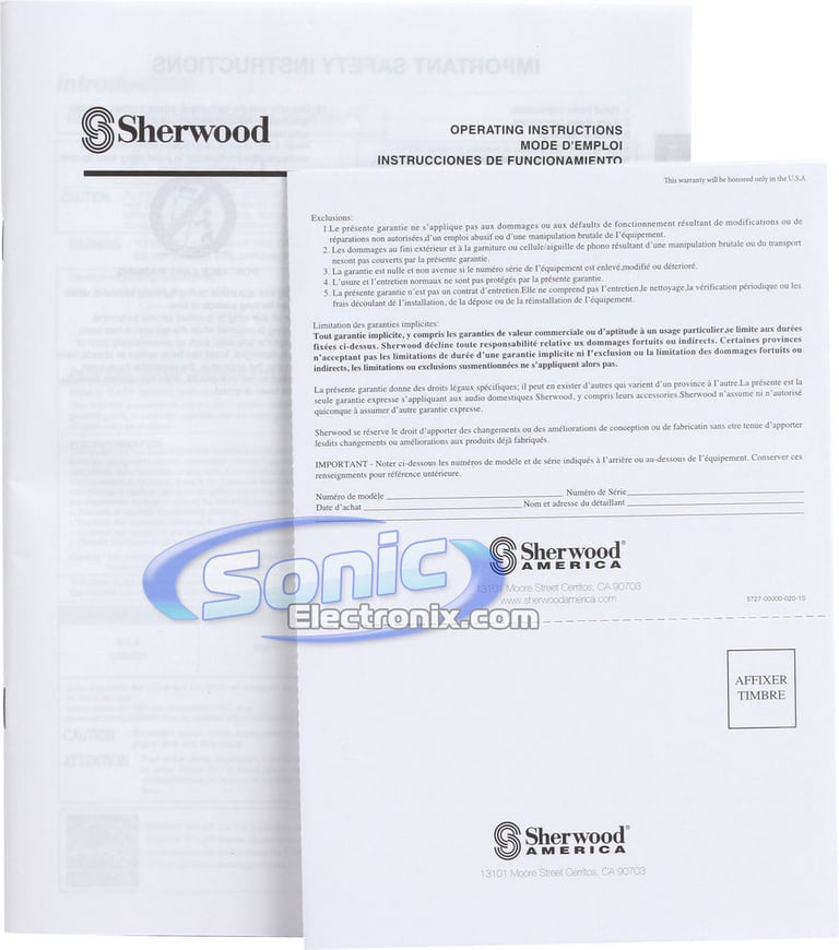 Sherwood RX-4105 Image 8