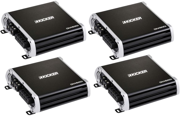 Kicker DXA 500 Watt Monoblock Class D Subwoofer Car Audio Amplifier (4 Pack) Image 1