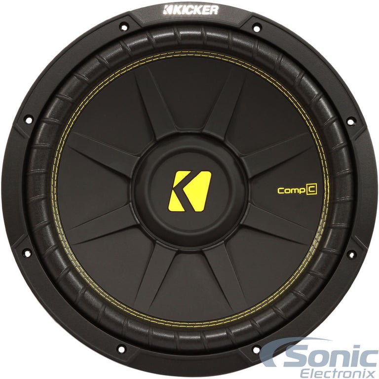 2) KICKER COMPS 44CWCS10 10" 1000W Car Subwoofers +Dual Ported Sub Box Enclosure Image 8