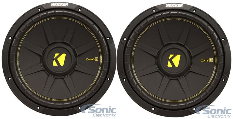 (2) KICKER 44CWCS104 CompC 10" 1000w SVC 4-Ohm Car Audio Subwoofers Subs CWCS104 Image 1