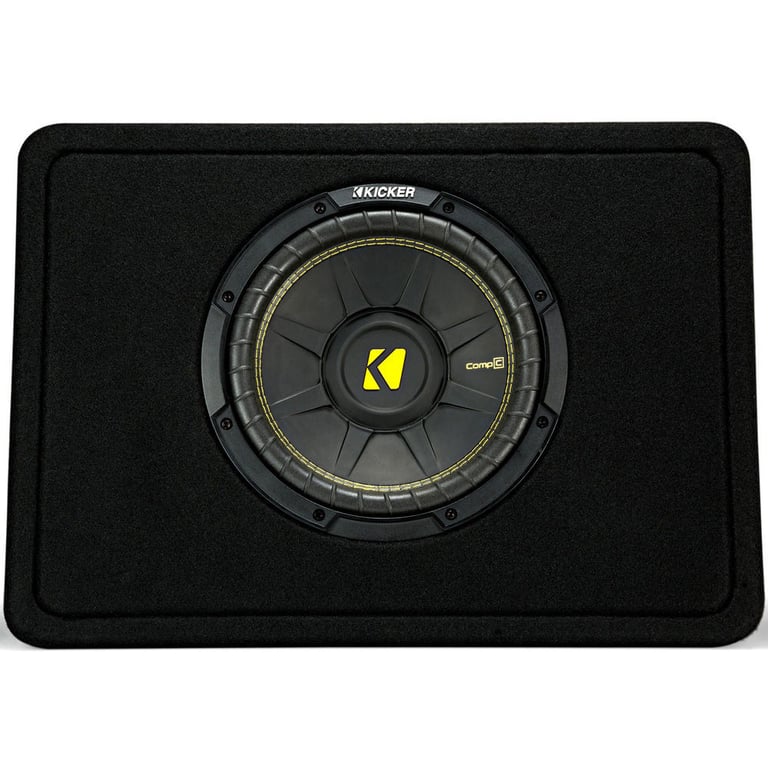 Kicker 10 Inch 600 Watt 4 Ohm Vented Thin Profile Subwoofer Enclosures (2 Pack) Image 4