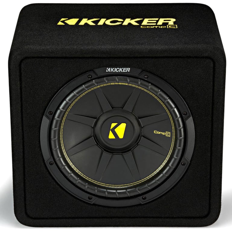 Kicker 12-Inch 600 Watt 4 Ohm CompC Vented Loaded Subwoofer Enclosure (2 Pack) Image 3
