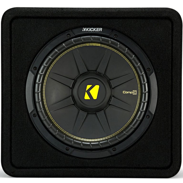 Kicker 12-Inch 600 Watt 4 Ohm CompC Vented Loaded Subwoofer Enclosure (2 Pack) Image 4