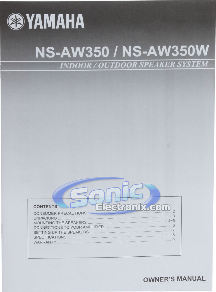 Yamaha NS-AW350 Black (NS-AW350BK) Image 9