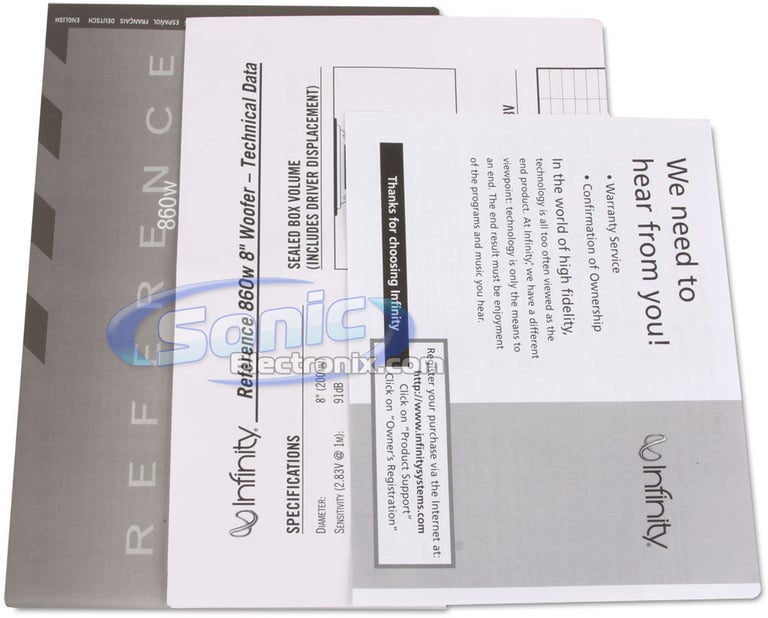 2 Pack of Infinity Reference 860W Image 5