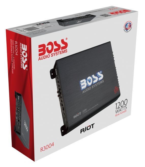 BOSS AUDIO R3004 1200W 4 Channel Car Amplifier Power Stereo Amp+Remote (3 Pack) Image 8