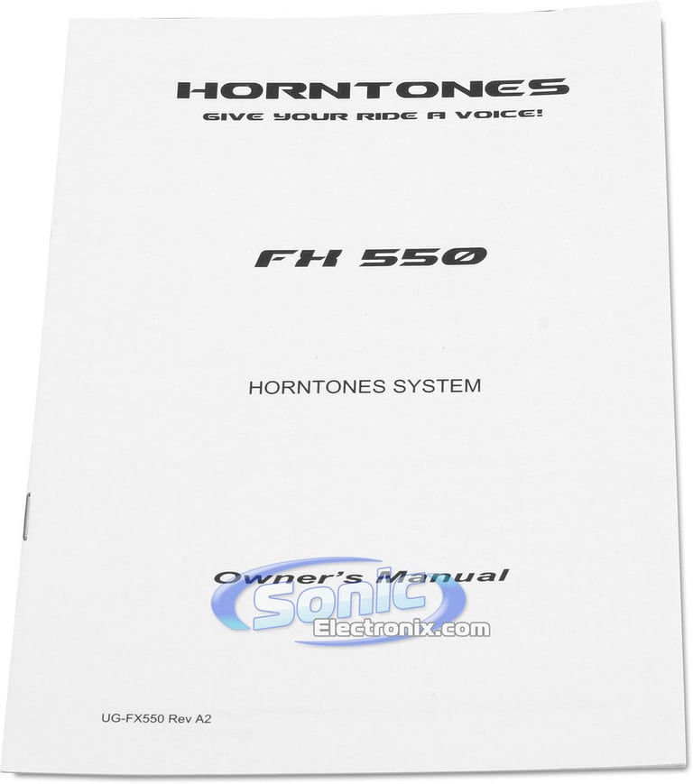 Horntones FX-550 -- Give your ride a voice! Image 12