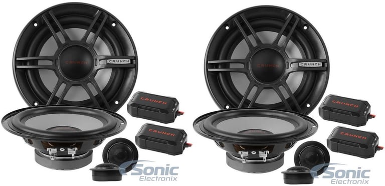 (4) Crunch CS65C Full Range Car Audio 6.5" Speakers Image 1