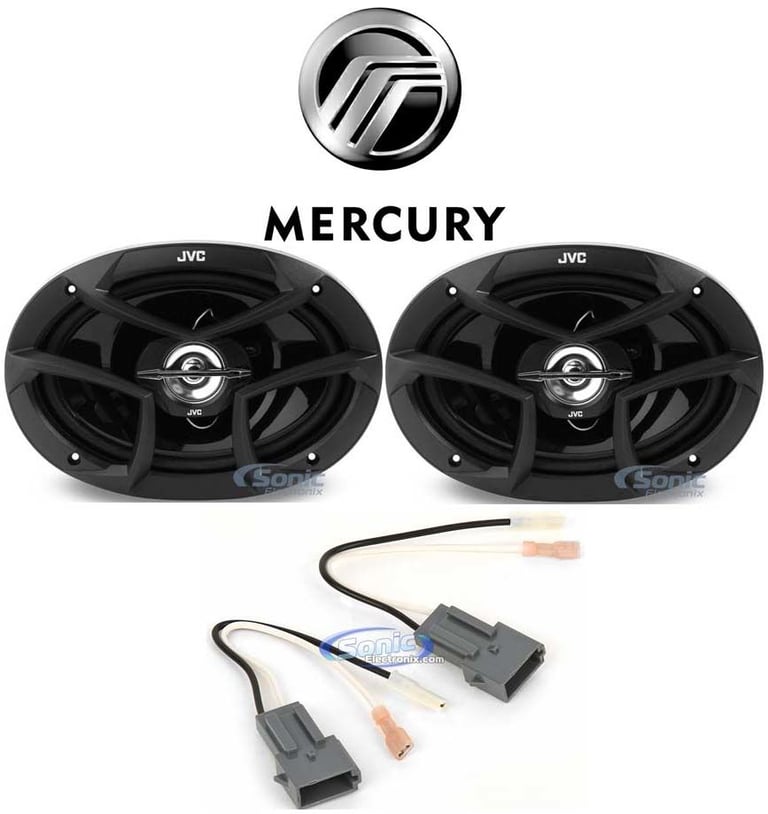 Rear JVC Factory Speaker Replacement Kit For 1992-97 Mercury Grand Marquis Image 1