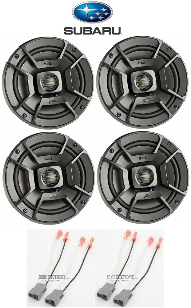 Polk Audio Front+Rear Door 6.5" Speaker Replacement For 1993-2007 Subaru Impreza Image 1