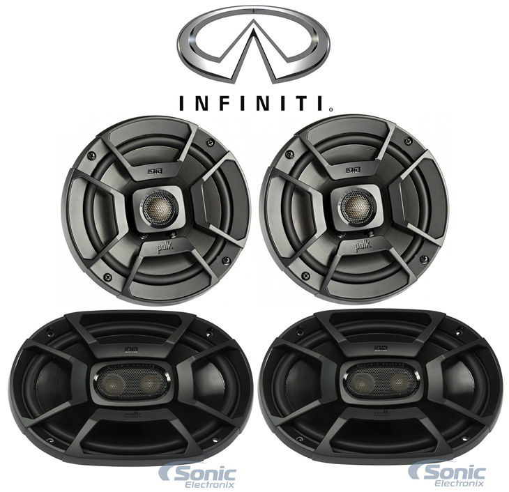 Polk Audio Front+Rear Speaker Replacement For 2003-2004 INFINITI G35 Coupe Image 1