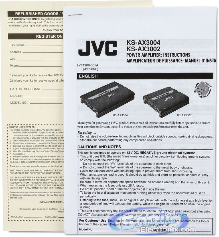 JVC KS-AX3002 R/B Image 5