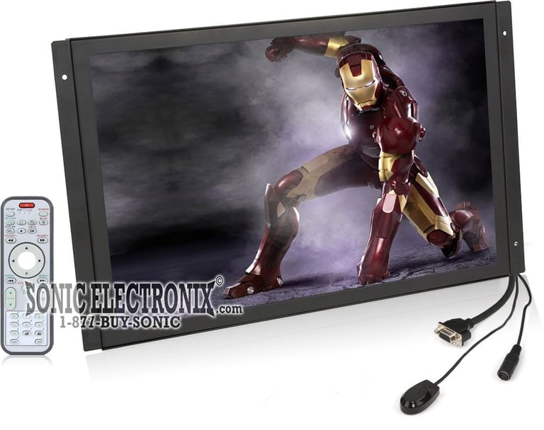 RP1717C (BLACK TRIM) -- Concept 17" Raw TFT-LCD Screen Monitor for Custom Installs Image 1