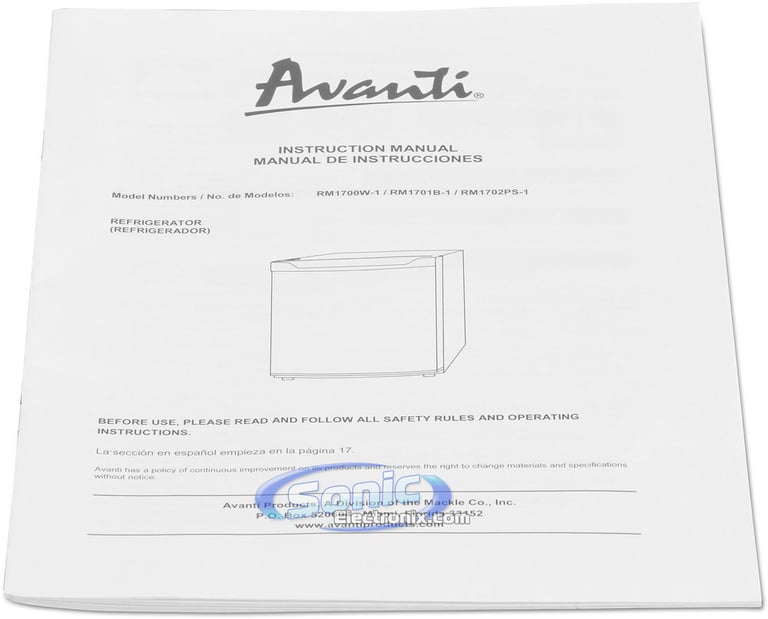 Avanti RM1702PS1 (Black with Platinum Door) Image 5