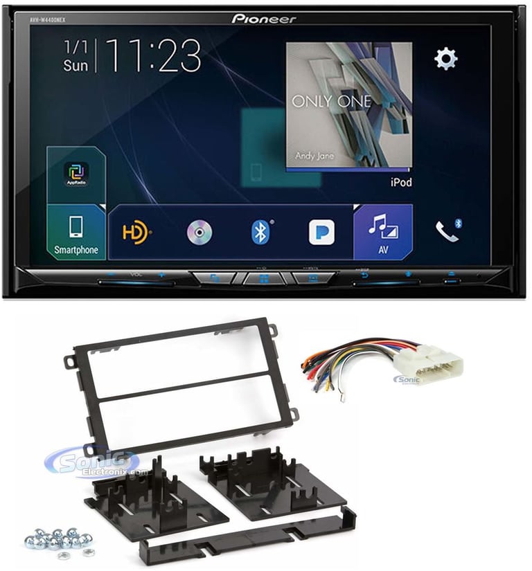Pioneer AVH-W4400NEX 2 DIN Car Stereo Install Kit Apple CarPlay Android Auto Image 1
