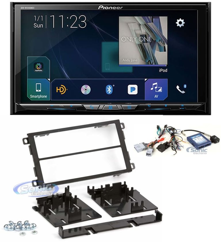Pioneer AVH-W4400NEX 2 DIN Car Stereo Install Kit Apple CarPlay Android Auto Image 1