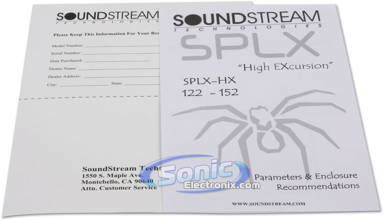 Soundstream SPLX-122HX (SPLX-122 HX) Image 4