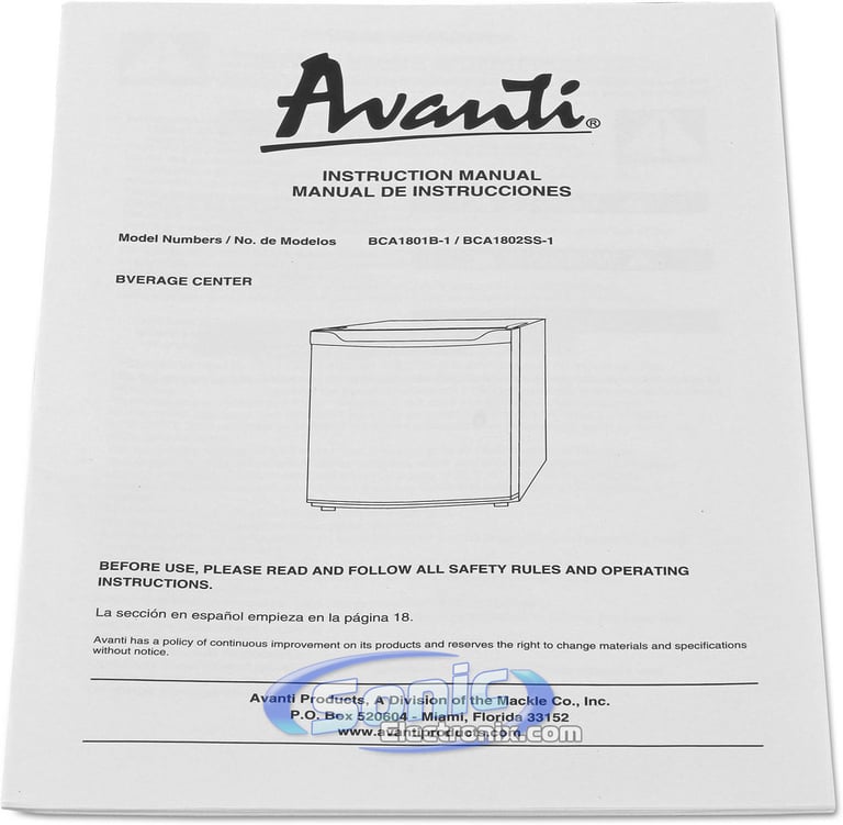 Avanti BCA1801B Image 4