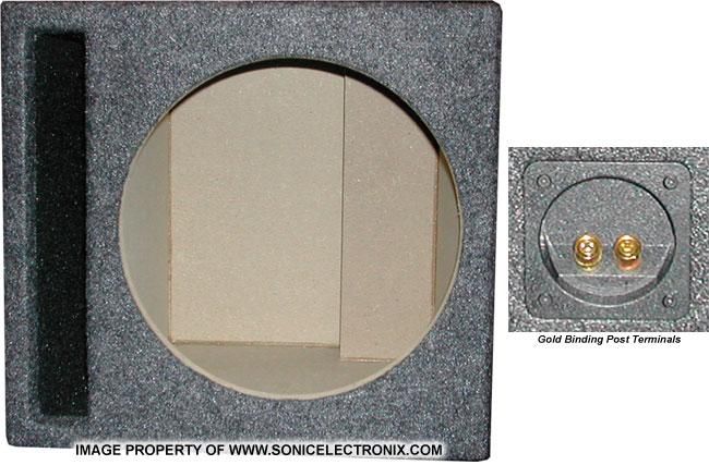 Single 12" PORTED MDF Enclosure Image 1