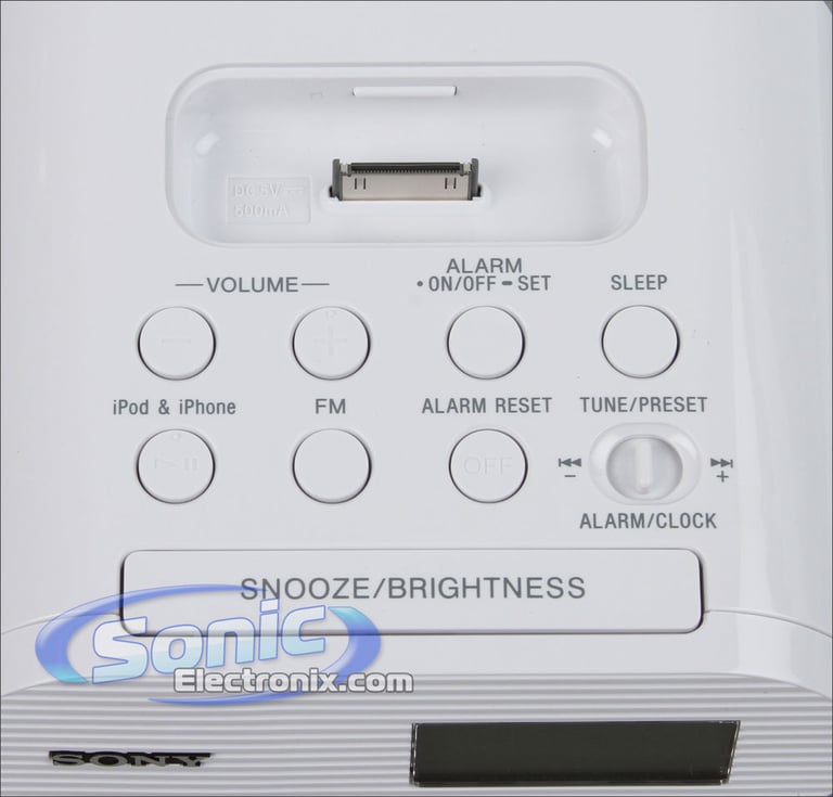 Sony ICF-C05IP (ICFC05iP) Alarm Clock Radio with iPod Dock Image 3