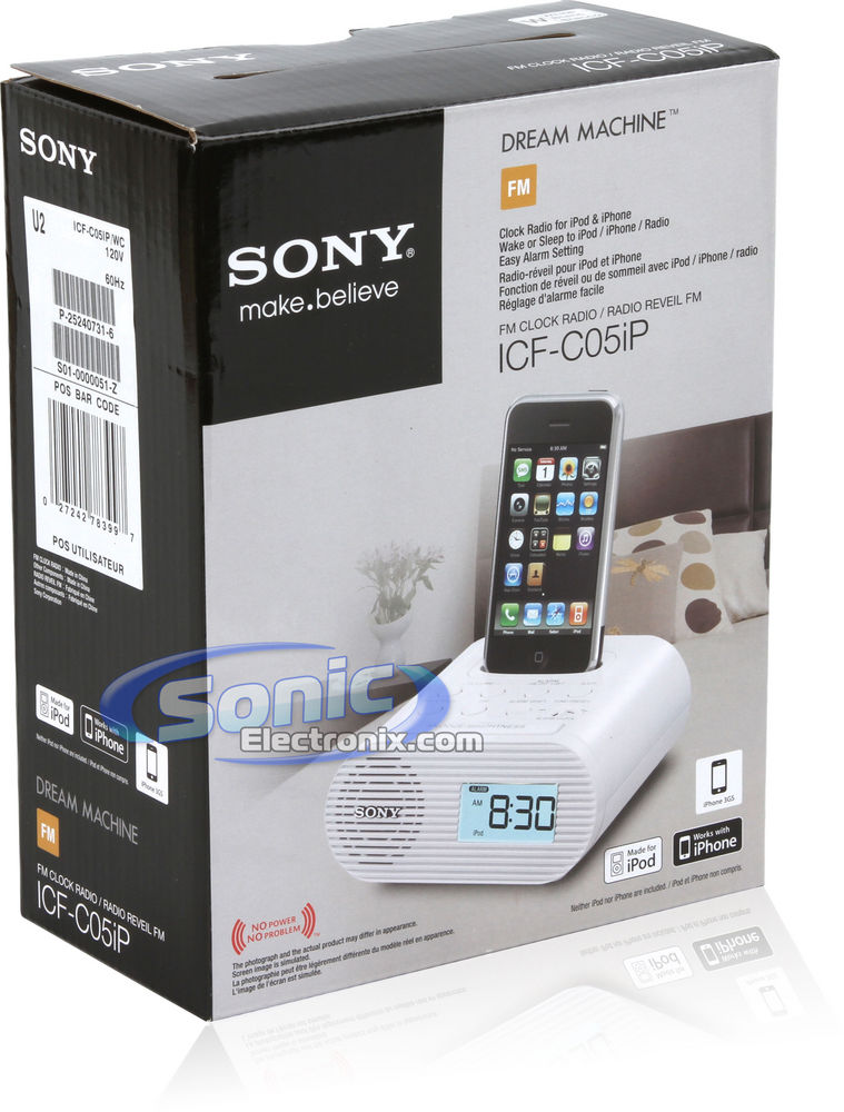 Sony ICF-C05IP (ICFC05iP) Alarm Clock Radio with iPod Dock Image 8
