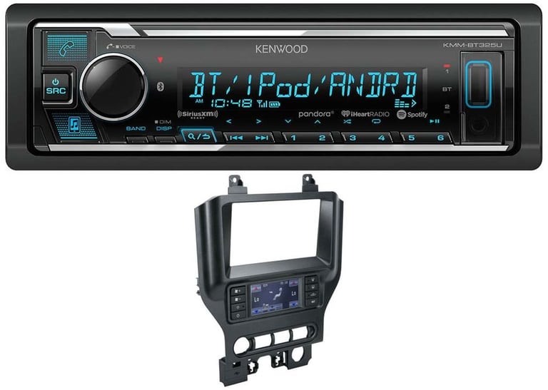 Kenwood KMM-BT325U Media Player Car Radio Install Mount Kit Bluetooth Pandora Image 1